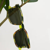 Nomad Sunglasses |  Green Frames & Grey Lenses