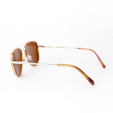 Maverick Sunglasses | Brown & Gold Frames & Brown Lenses