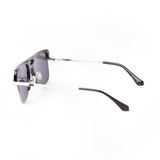 Phenom Sunglasses | Black & Steel Frames & Grey Lenses