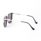 Emir Sunglasses | Black & Gold Frames & Grey Lenses