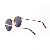 Gaze Sunglasses | Black & Gold Frames & Grey Lenses