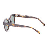 Adagio Sunglasses | Brown Frames & Green Lenses