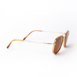 Maverick Sunglasses | Brown & Gold Frames & Brown Lenses