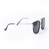 Emir Sunglasses | Black & Gold Frames & Grey Lenses