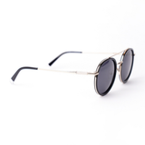 Gaze Sunglasses | Black & Gold Frames & Grey Lenses